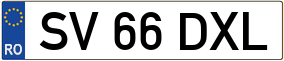 Truck License Plate